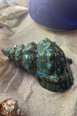 Cristina Oria Piezas Decorativas^Adorno Concha De Mar Azul