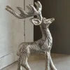 Cristina Oria Piezas Decorativas^Adorno Plateado Con Diseño De Ciervo