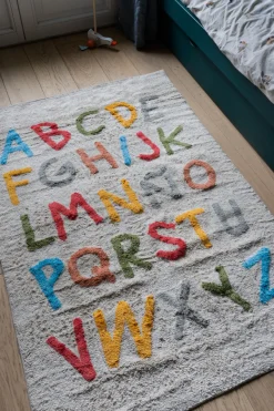 Cristina Oria Otros Textil|Minichef^Alfombra De Algodón Rectangular Diseño Abecedario