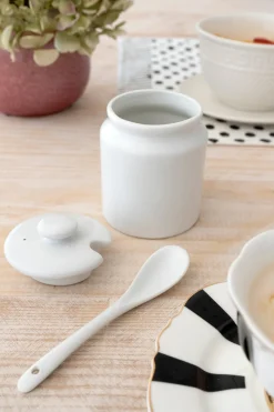 Cristina Oria Accesorios De Mesa^Azucarero Cerámica Blanca