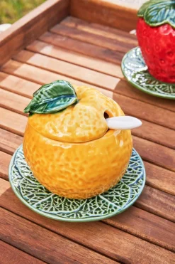 Cristina Oria Accesorios De Mesa^Azucarero Cerámica Naranja