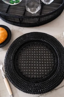 Cristina Oria Platos Y Bajoplatos^Bajoplato De Ratán Negro