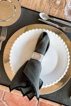 Cristina Oria Platos Y Bajoplatos^Bajoplato Plateado