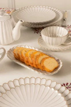 Cristina Oria Cajas Y Bolsas Gourmet|Cajas Y Bolsas Gourmet^Bandeja Blanca Flor & Bizcocho En Bolsa