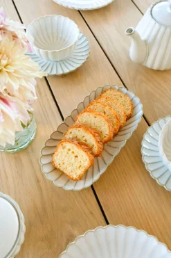 Cristina Oria Bandejas^Bandeja Blanca Flor Co