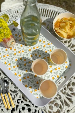 Cristina Oria Bandejas^Bandeja Con Asas De Polipropileno Limones