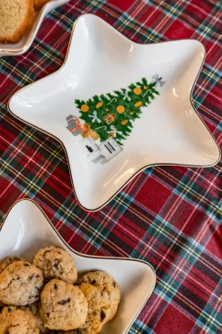 Cristina Oria Bandejas^Bandeja Con Diseño De Estrella De Navidad Co