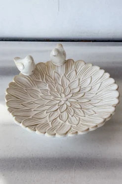 Cristina Oria Joyeros, Carteras Y Fundas|Piezas Decorativas^Bandeja Decorativa Blanca Flor Con Pájaros