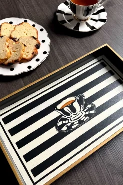 Cristina Oria Bandejas^Bandeja Decorativa Pintada a Mano con Diseño CO