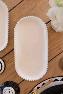 Cristina Oria Bandejas^Bandeja Grande De Porcelana Diseño Bolitas