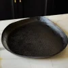 Cristina Oria Bandejas^Bandeja Negra De Aluminio Con Diseño Irregular Pequeña