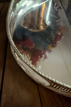 Cristina Oria Bandejas^Bandeja Oval Con Asas De Plata CO