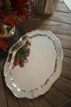 Cristina Oria Bandejas^Bandeja Oval De Plata CO