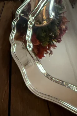 Cristina Oria Bandejas^Bandeja Oval Grande De Plata CO