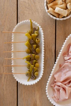 Cristina Oria Bandejas^Bandeja Pequeña De Porcelana Diseño Bolitas