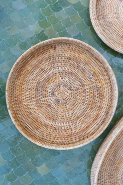 Cristina Oria Bandejas^Bandeja Redonda De Ratán