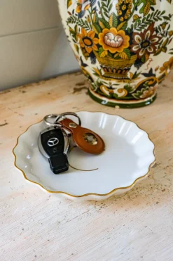 Cristina Oria Menaje Iniciales|Bandejas^Bandejas Con Borde Ondulado Iniciales