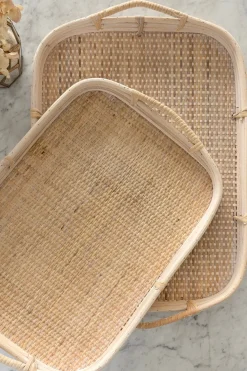 Cristina Oria Bandejas^Bandejas Rectangulares De Ratán