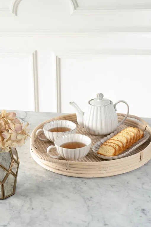 Cristina Oria Bandejas^Bandejas Redondas De Ratán