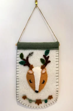 Cristina Oria Minichef^Banderín De Fieltro Diseño Ciervo