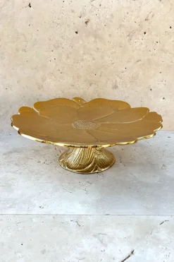 Cristina Oria Accesorios De Mesa^Base Con Diseño De Flor Dorada Grande