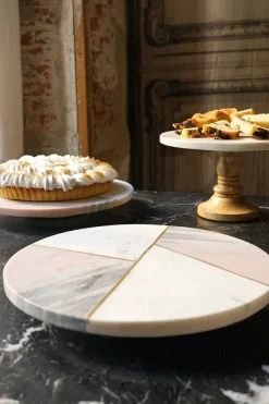 Cristina Oria Accesorios De Mesa|Tablas^Base Giratoria Redonda Mármol Co