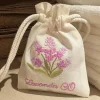 Cristina Oria Fragancias Co^Bolsa Con Aroma A Lavanda De Algodón Bordada CO
