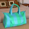 Cristina Oria Bolsos, Bolsas Y Neceseres|Otros Textil^Bolsa De Viaje Rayas Azules Y Verdes