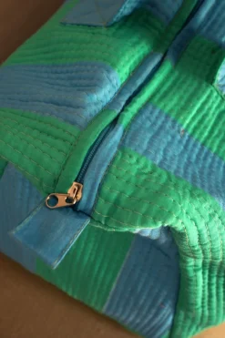 Cristina Oria Bolsos, Bolsas Y Neceseres|Otros Textil^Bolsa De Viaje Rayas Azules Y Verdes