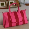 Cristina Oria Bolsos, Bolsas Y Neceseres|Otros Textil^Bolsa De Viaje Rayas Rosas Y Rojas