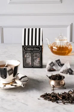 Cristina Oria Cajas Y Bolsas Gourmet|Cajas Y Bolsas Gourmet^Bolsa Tetera Puntos CO, Posa Té & Té Negro Ceylan