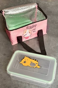 Cristina Oria Para Llevar|Minichef^Bolsa Térmica Con Fiambrera Kawaii