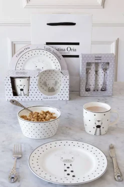 Cristina Oria Minichef^Bolsa Vajilla & Cubiertos Co Infantiles Animales