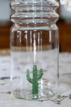 Cristina Oria Jarras Y Botellas^Botella De Cristal Con Figura Cactus