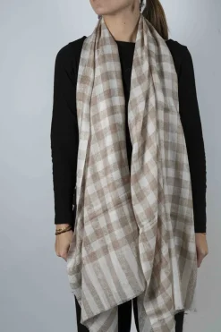 Cristina Oria Bufandas Y Pashminas^Bufanda De Cashmere Cuadros Grandes