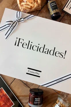 Cristina Oria Packaging Especial|Packaging Especial^Caja Blanca Co Grande "Felicidades"