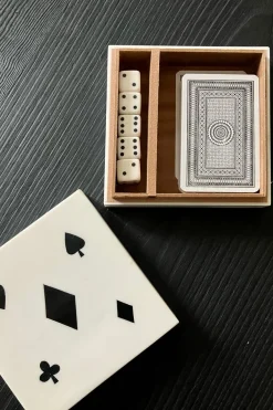 Cristina Oria Juegos De Mesa^Caja De Resina Con Baraja Y Dados