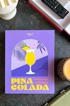 Cristina Oria Piezas Decorativas^Caja Decorativa Con Diseño De Libro De Cócteles