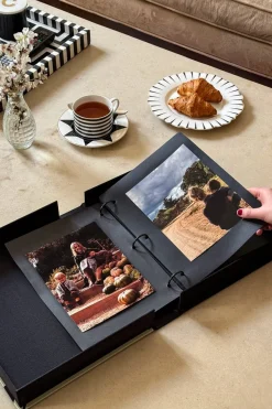 Cristina Oria Álbumes|Piezas Decorativas^Caja Decorativa Con Álbum Beige Y Negra