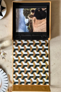 Cristina Oria Piezas Decorativas|Álbumes^Caja Decorativa Con Álbum Amarilla