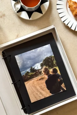 Cristina Oria Álbumes|Piezas Decorativas^Caja Decorativa Con Álbum Beige Y Azul