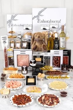 Cristina Oria Cajas Y Bolsas Gourmet|Cajas Y Bolsas Gourmet^Caja Recién Mamá Súper Especial & Peluche Conejo Marrón CO