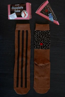 Cristina Oria Calcetines Gourmet^Calcetines Diseño Tarta De Chocolate