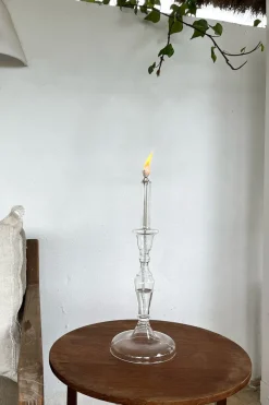 Cristina Oria Candelabros Y Portavelas^Candelabro De Aceite Transparente Grande