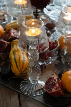 Cristina Oria Candelabros Y Portavelas^Candelabro De Cristal Con Diseño De Lámpara Milán