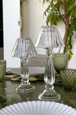 Cristina Oria Candelabros Y Portavelas^Candelabro De Cristal Con Diseño De Lámpara Londres