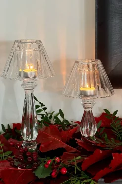 Cristina Oria Candelabros Y Portavelas^Candelabro De Cristal Con Diseño De Lámpara Londres