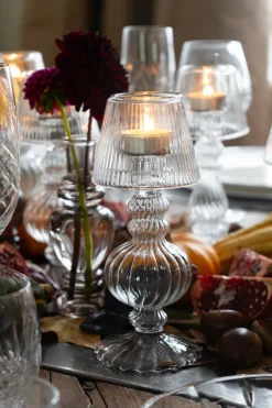 Cristina Oria Candelabros Y Portavelas^Candelabro De Cristal Con Diseño De Lámpara Viena