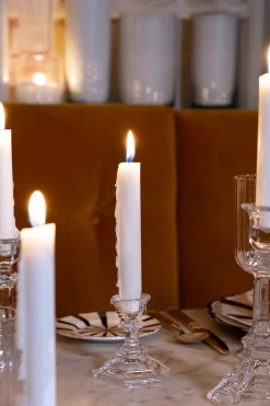 Cristina Oria Candelabros Y Portavelas^Candelabro De Cristal Pequeño