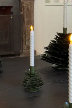 Cristina Oria Candelabros Y Portavelas^Candelabro De Hierro Con Diseño De Árbol Verde Alto